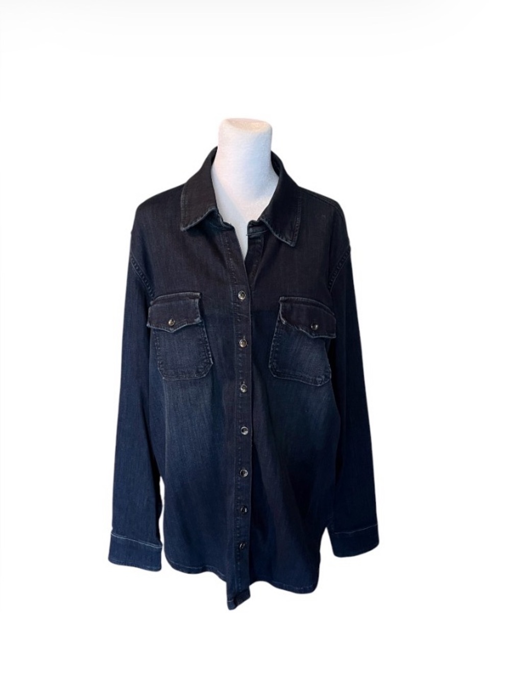 Coldwater Creek Blue Denim Shirt Size 1X (16W-18W)